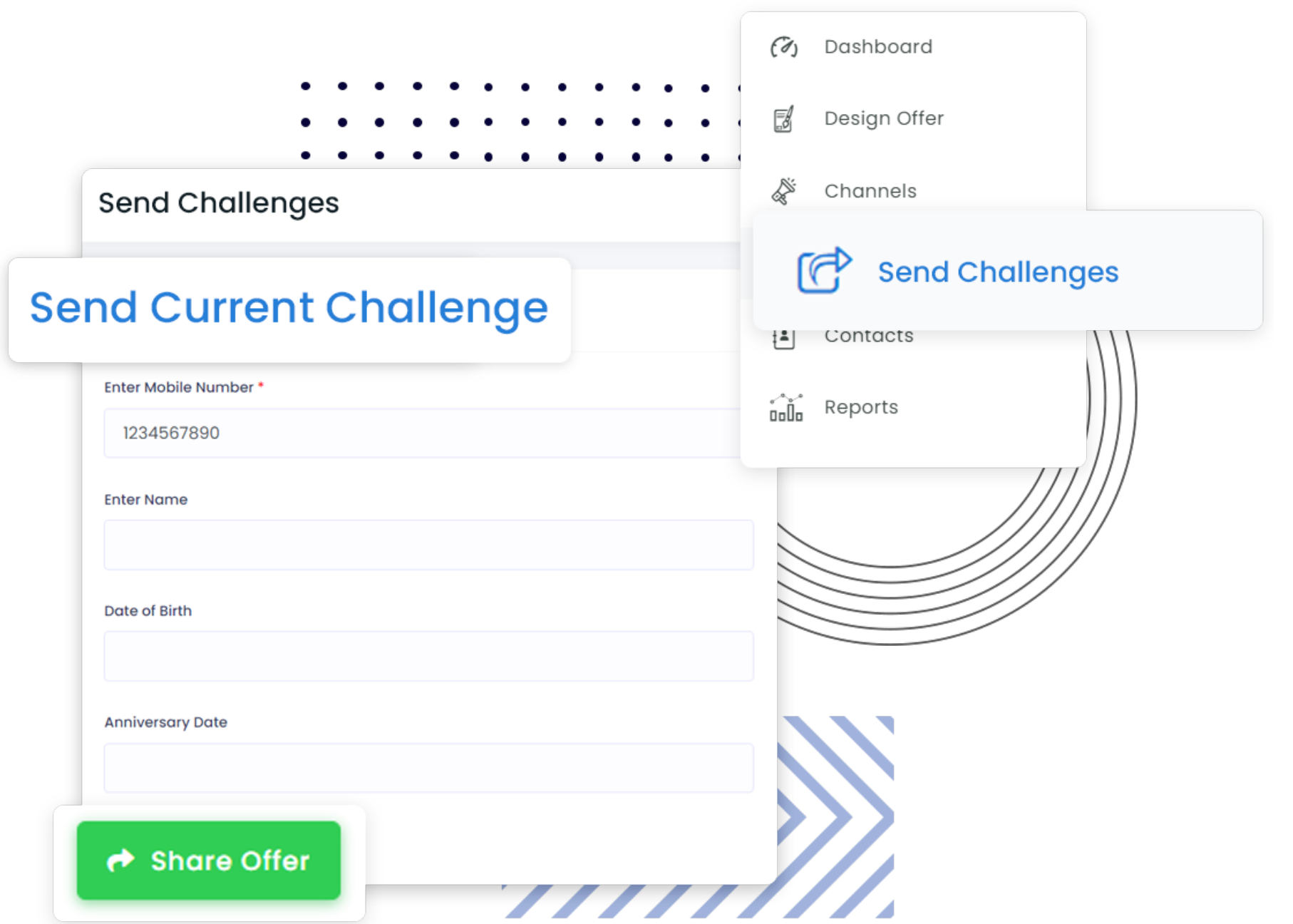 Send the challenge link